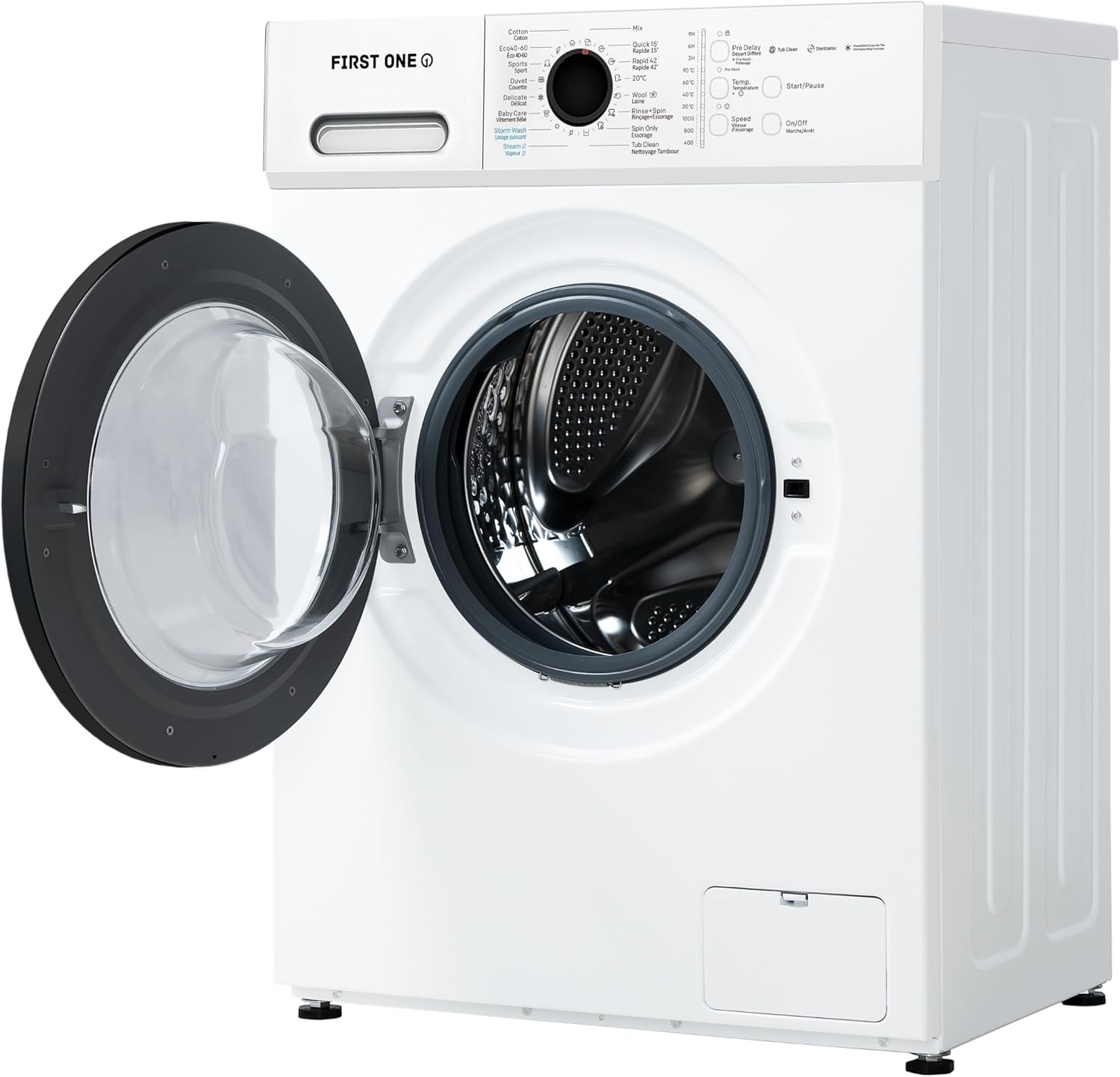 First One - lave-linge frontal 6kg, 1000tr/min, 16 programmes, FLL61000WH