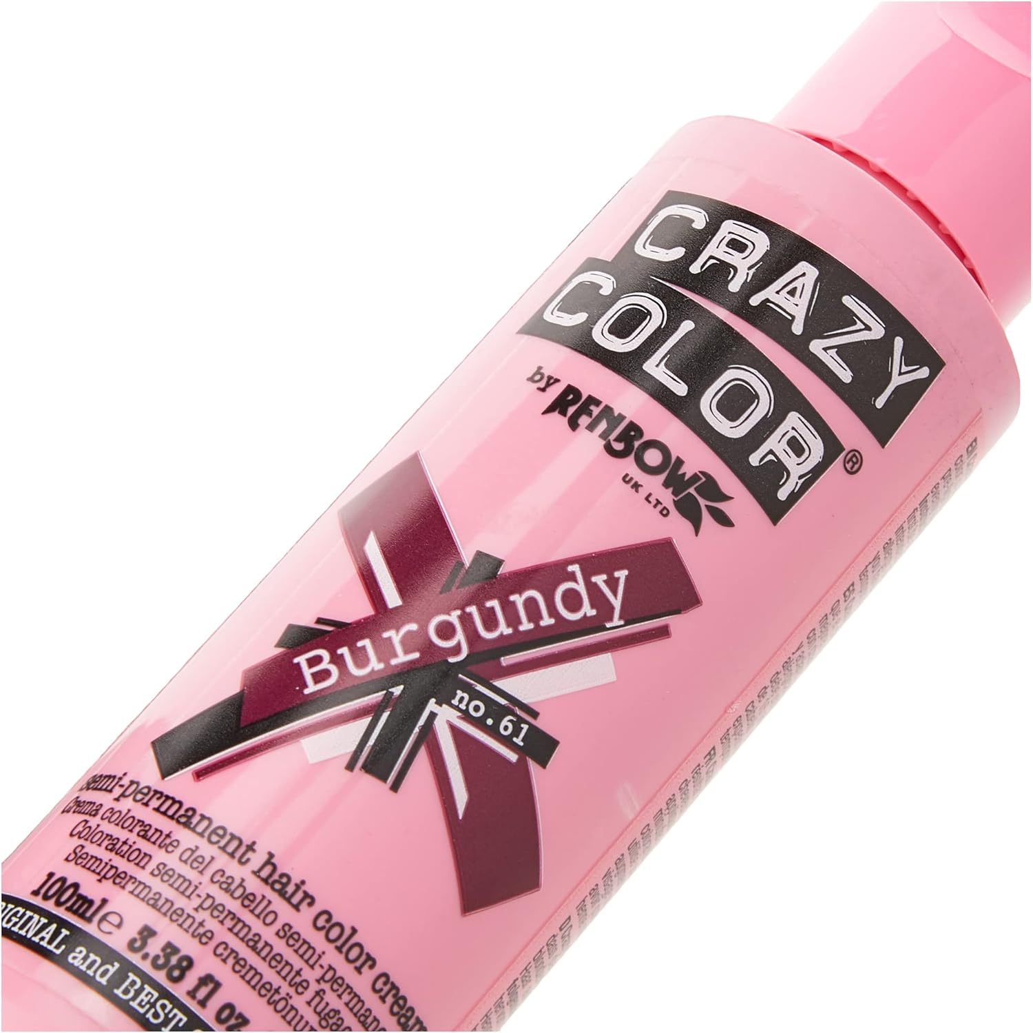 Crazy Color - Bordeaux permanent hair dye - 100ml duo pack CRC026