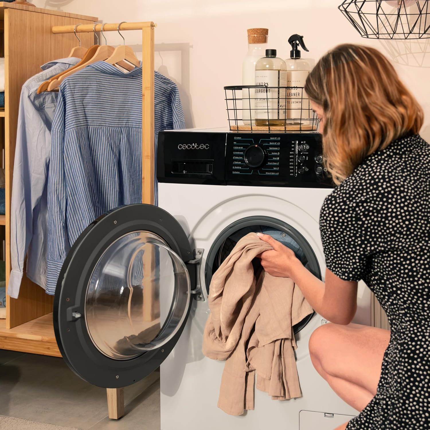 Cecotec - Bolero DressCode 720 - 7 kg - 1200 rpm, 15 programmes, faible conso