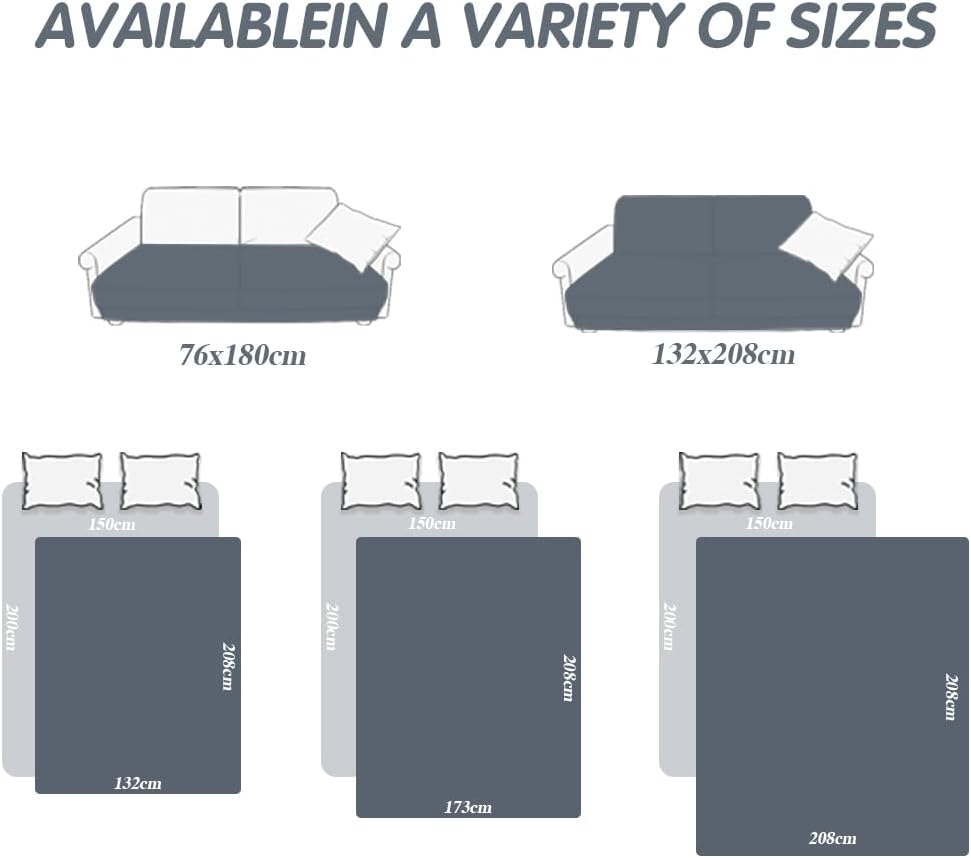 DUJUIKE - housse canapé imperméable antidérapante - 76-180 cm - protection chiens et chats Crème