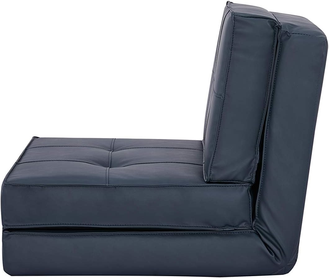 Sesselseller24 - Fauteuil convertible chauffeuse petit - plusieurs couleurs - Anthrazit