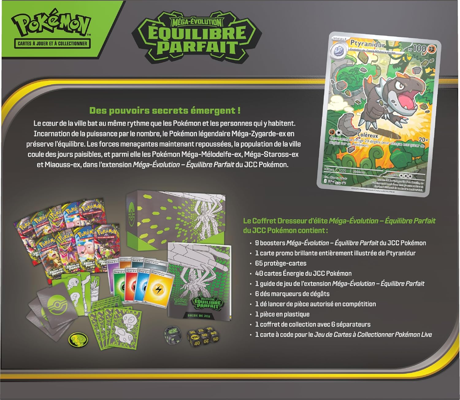 Pokémon - Coffret Méga-Évolution Équilibre - 9 boosters, carte promo