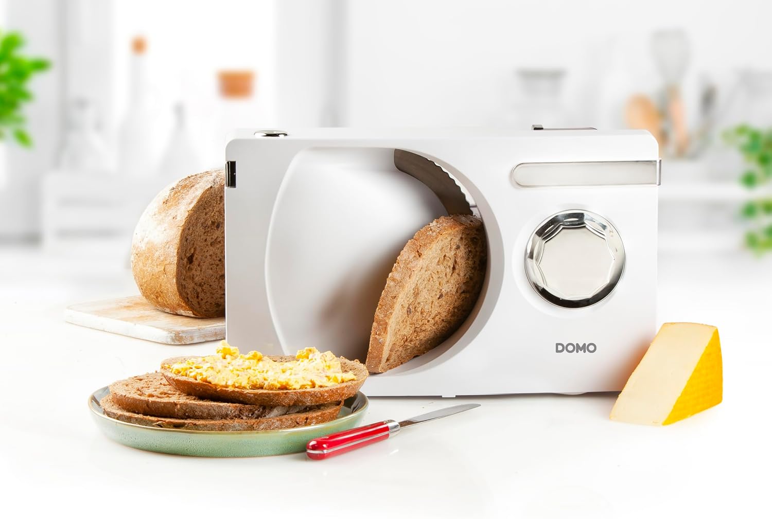 DOMO - DO523S - trancheuse électrique 17 cm - 120W silencieux, 0-15mm