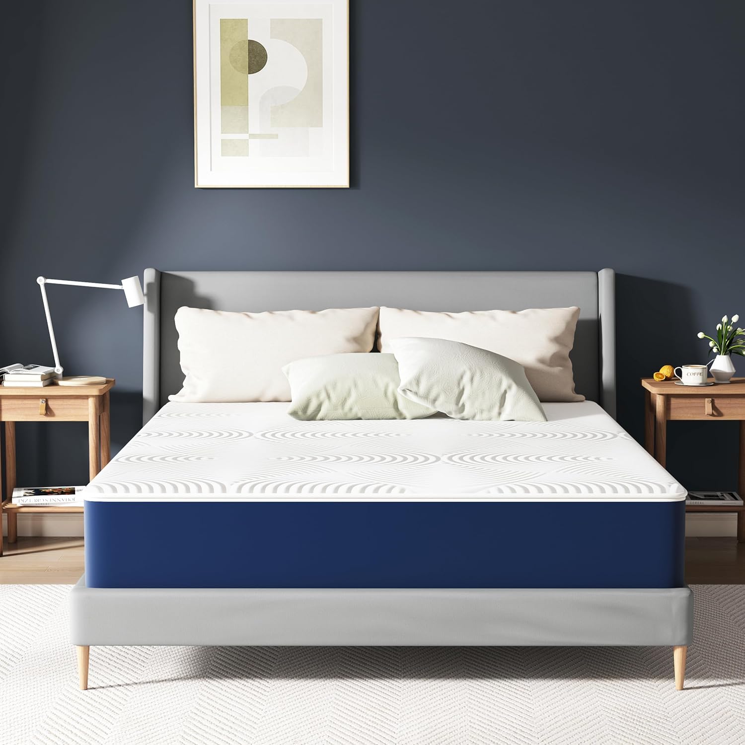 Matelas - mémoire de forme, 160x190 cm, 20 cm, H3, 7 zones, ergonomique