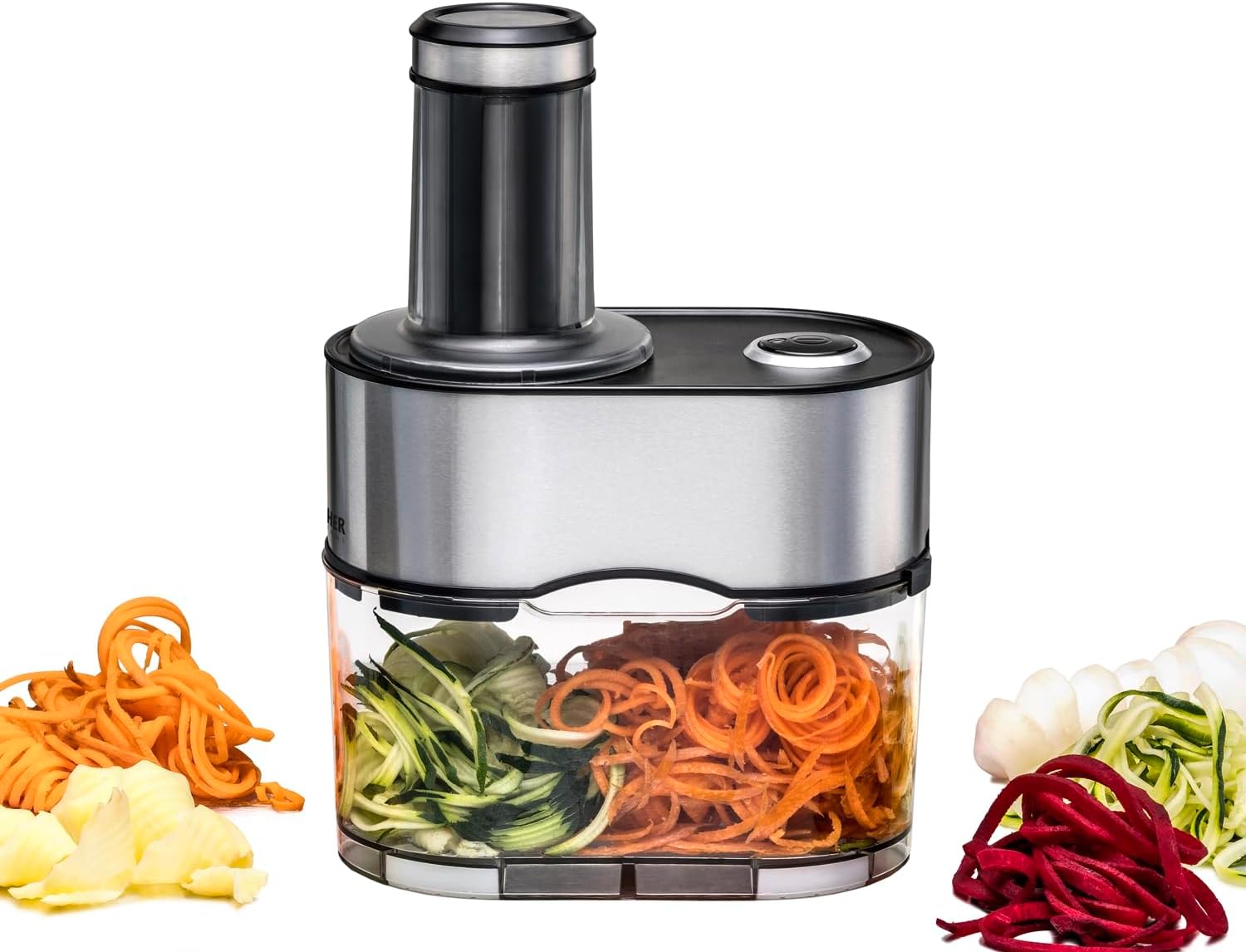 Rommelsbacher - spiralschneider EGS 80 - 2.5L, 100W, inox, coupe-légumes EGS80