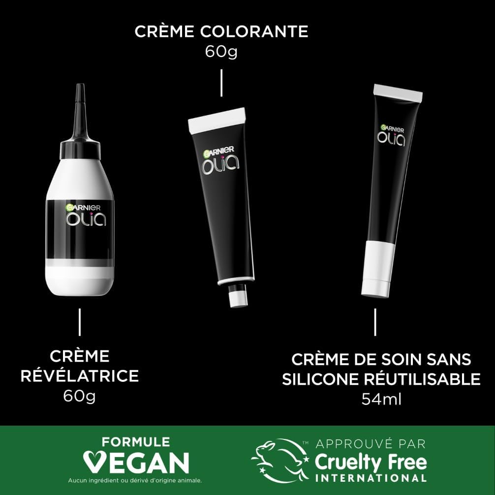 Garnier - Olia - coloration permanente sans ammoniaque, huiles de fleurs, blond clair cendré irisé 8.12