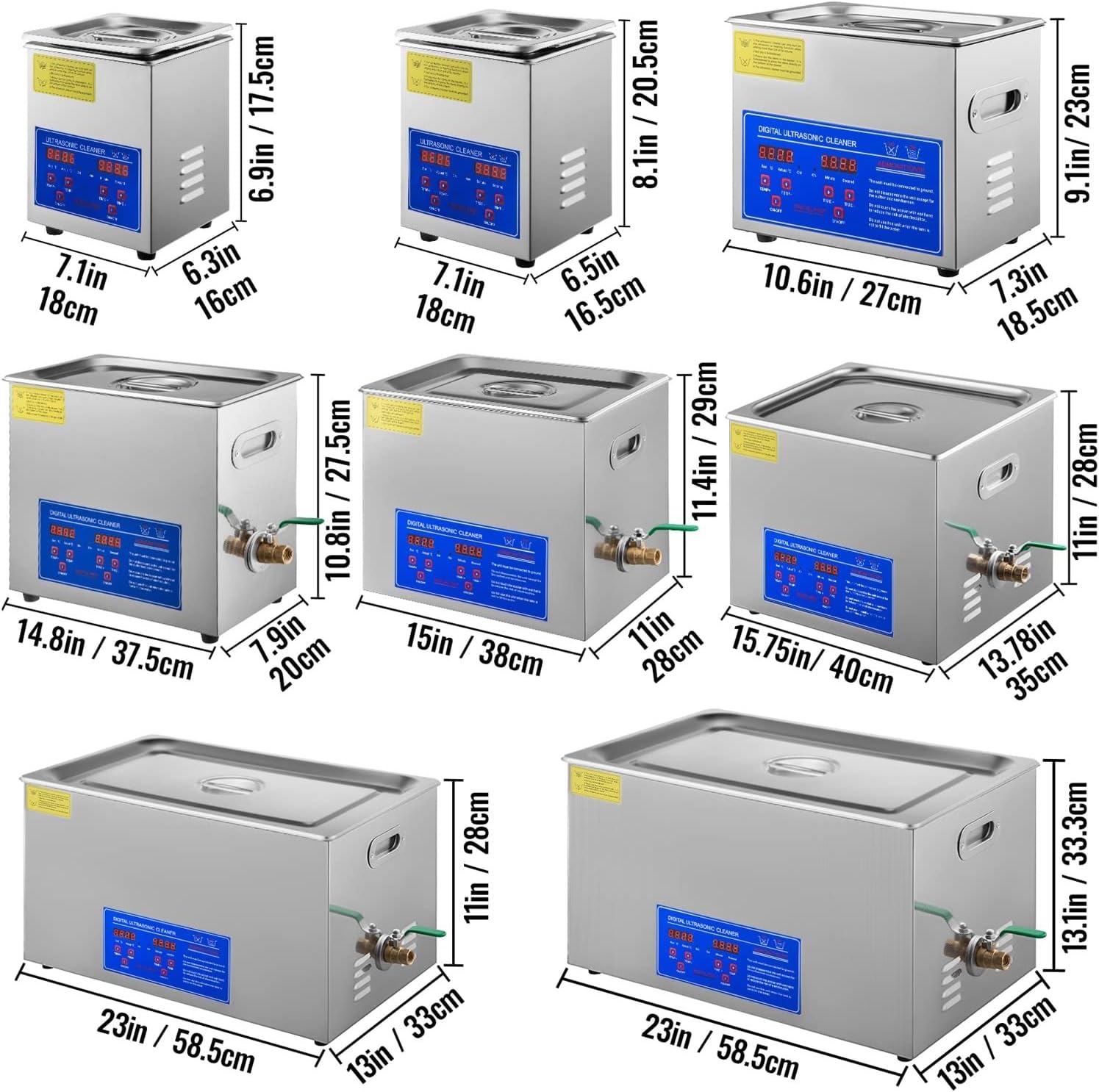 Nettoyeur ultrasons - lave-vaisselle portable 1.3L - nettoyage efficace
