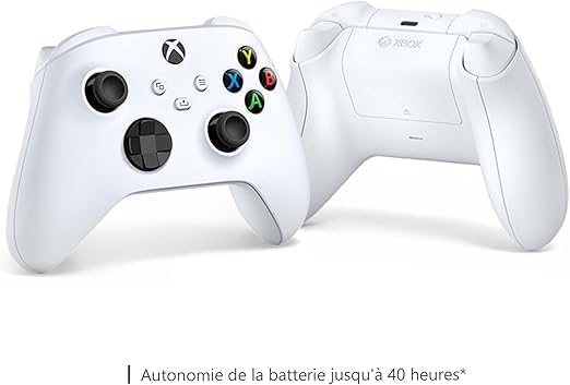 Xbox - Manette sans fil Robot White - compatibilité multi-plateformes