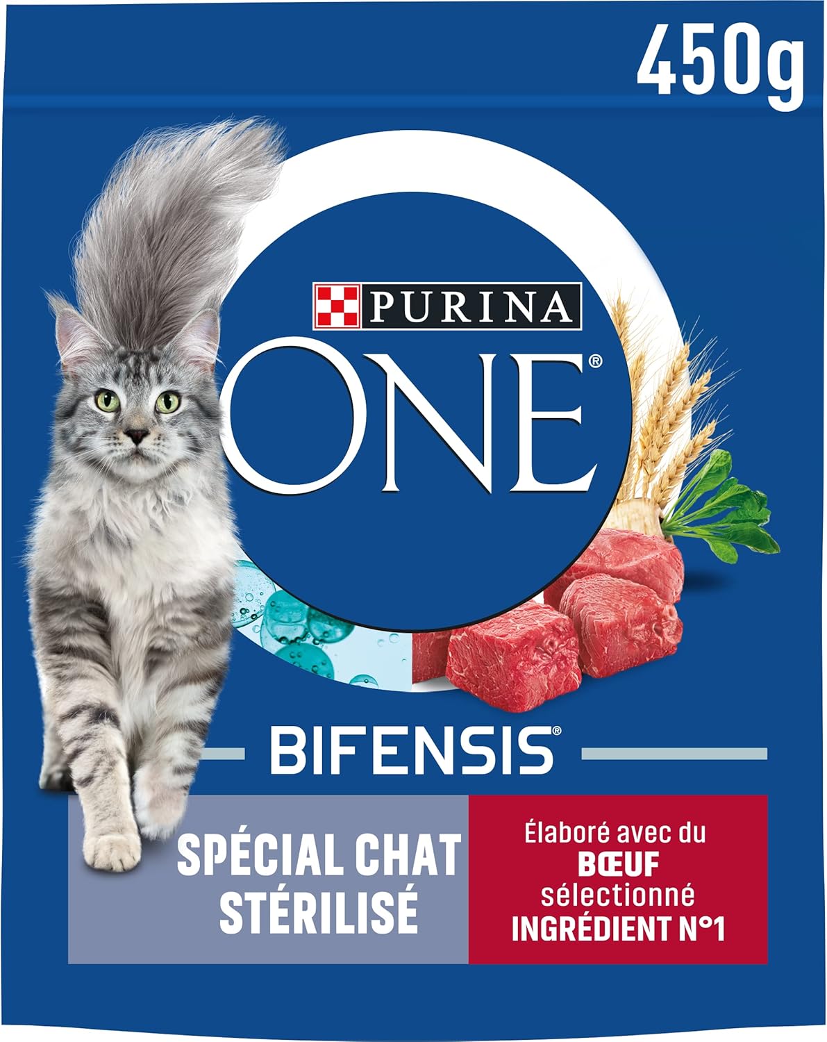 Purina One - Bifensis Chat Adulte - 10 x 450g - Immunité et urinaire sain