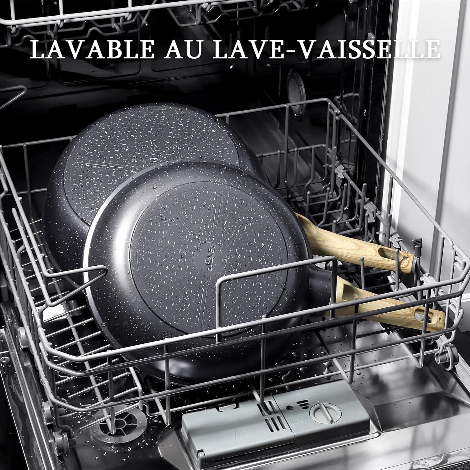 GiPP - poêle à frire granit 26cm - antiadhésive, induction, lave-vaisselle