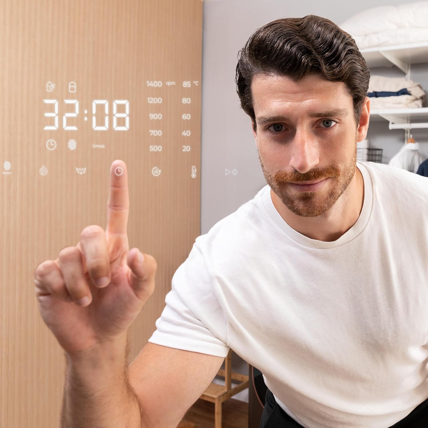 Cecotec - Bolero DressCode 10610 - 10 kg - Inverter, Vapeur, 1400 RPM, 15 programmes, Ice Blue, 10610