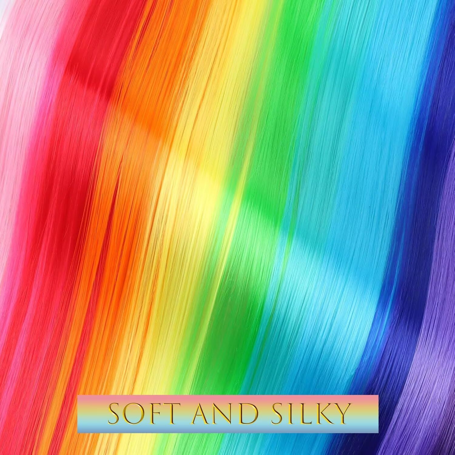 jOOceeBaby - Extensions à clip 55cm - 12 pièces vert néon naturel