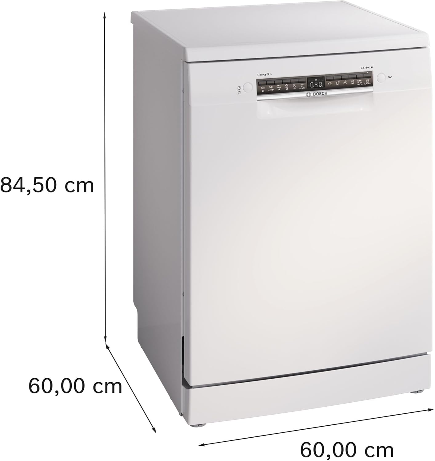 Bosch - Lave-vaisselle Série 4, 60cm, pose libre, blanc - SMS4EMW01F