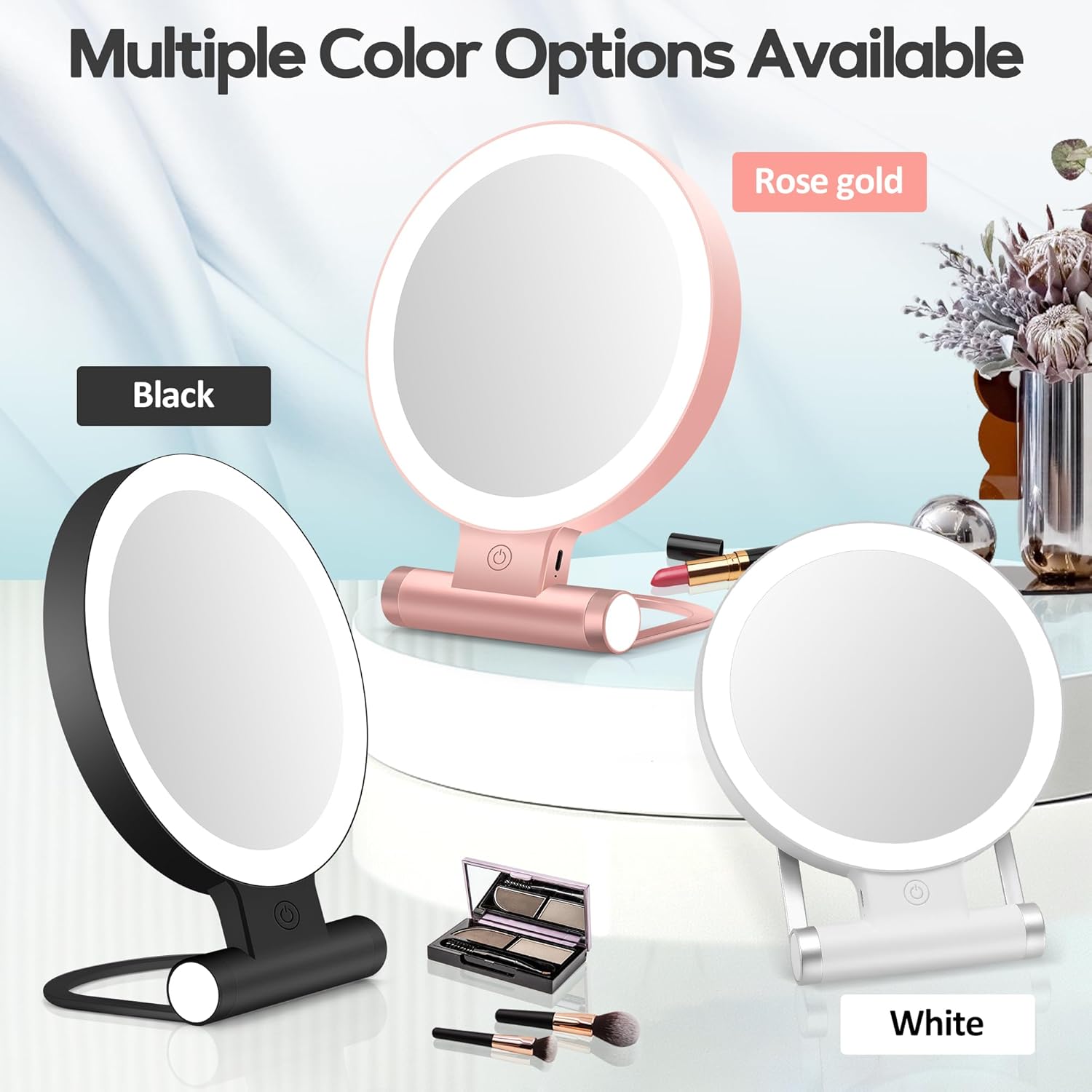 B Beauty Planet - miroir lumineux 30X/1X - blanc - grossissant, courtoisie