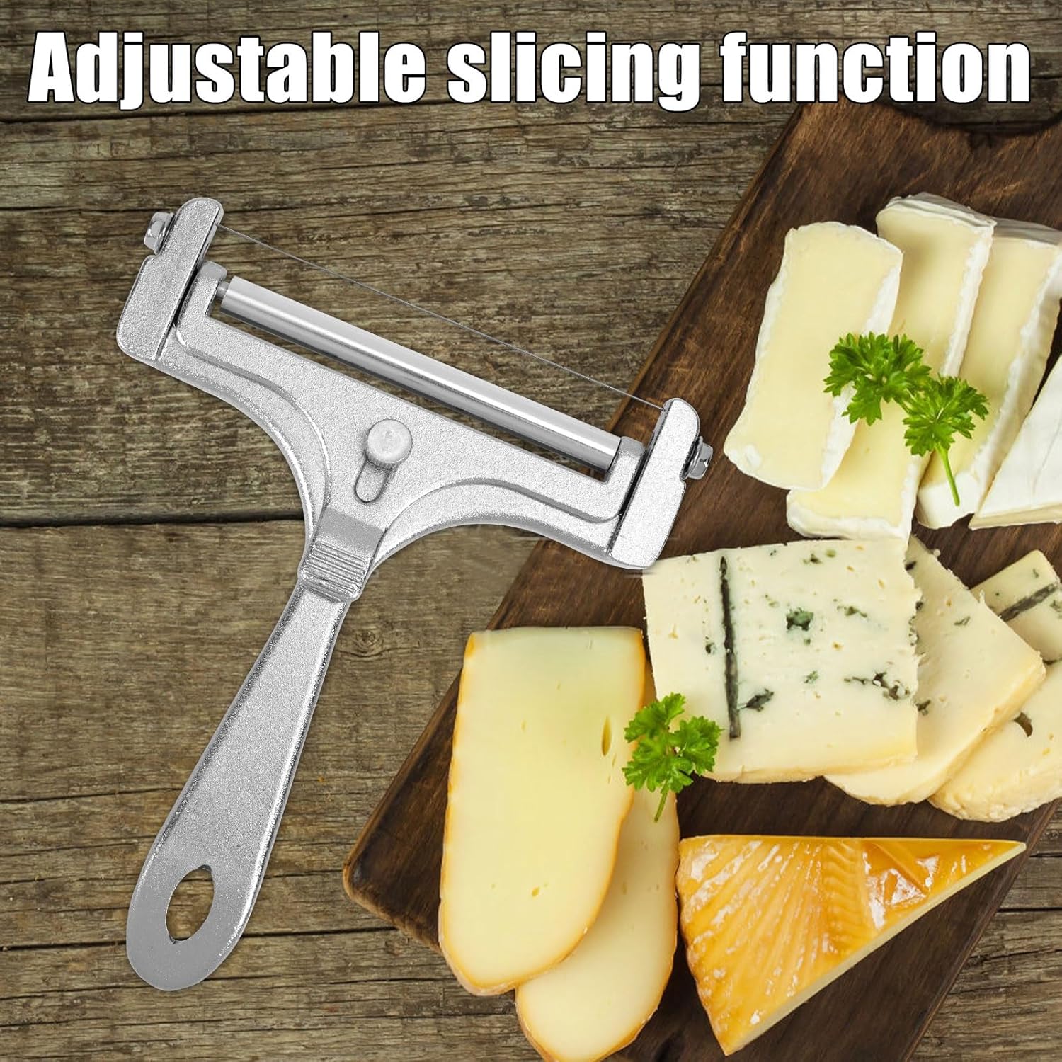 Gosknor - trancheuse à fromage fil inox, 8 fils, portable, clés