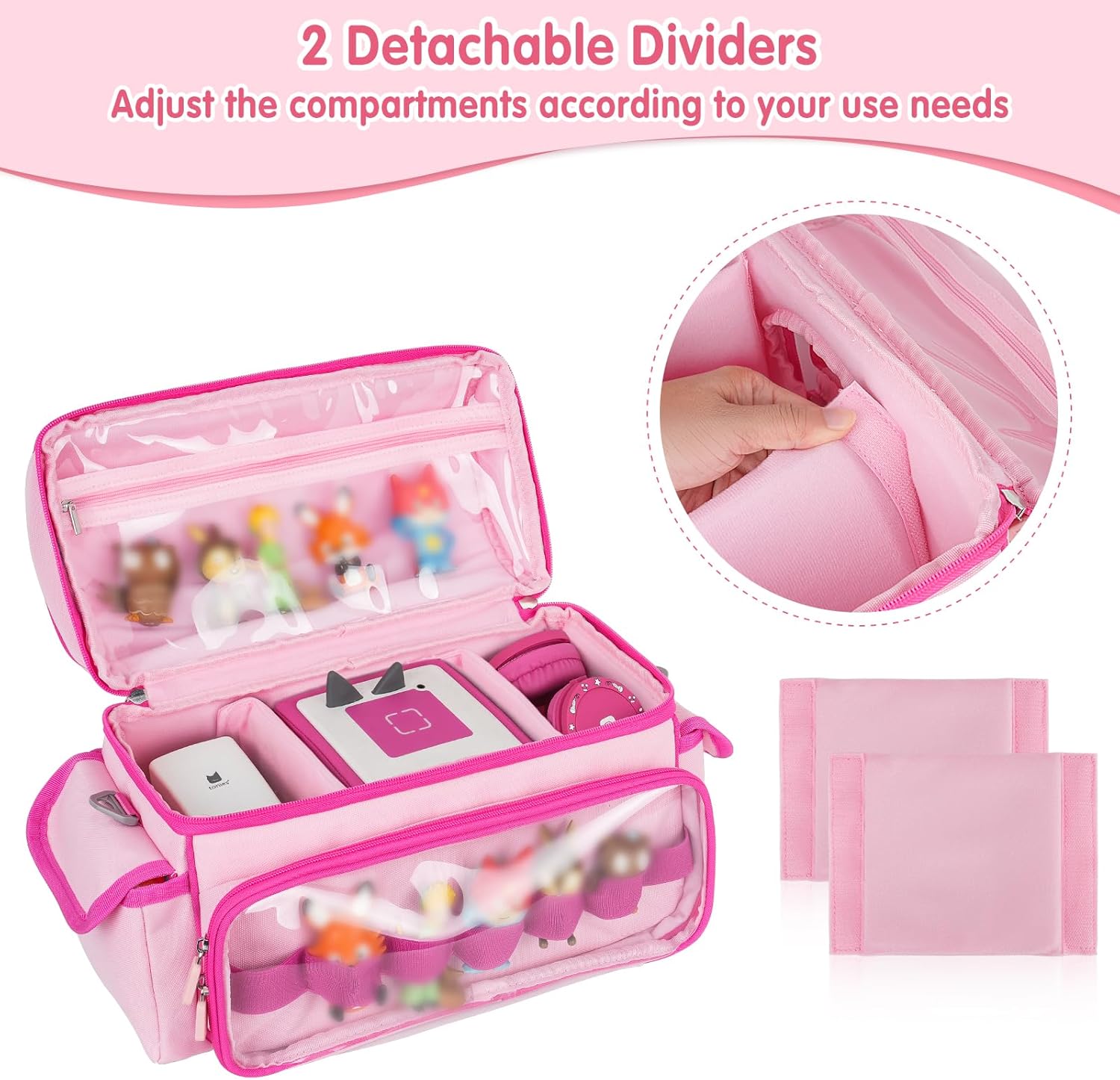 Étui de transport - compatible Toniebox 1/2 - rangement personnages et accessoires - compact, résistant