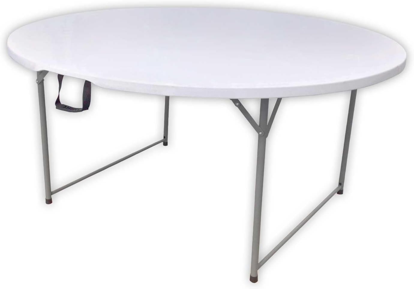 WERKA PRO - Table pliante ronde - 150 cm - acier robuste, légère, 8 personnes