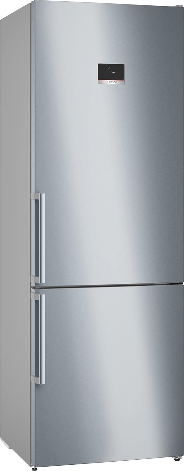 Bosch - combiné Série 4 - 203x70 cm - 440L inox anti-traces KGN497ICT