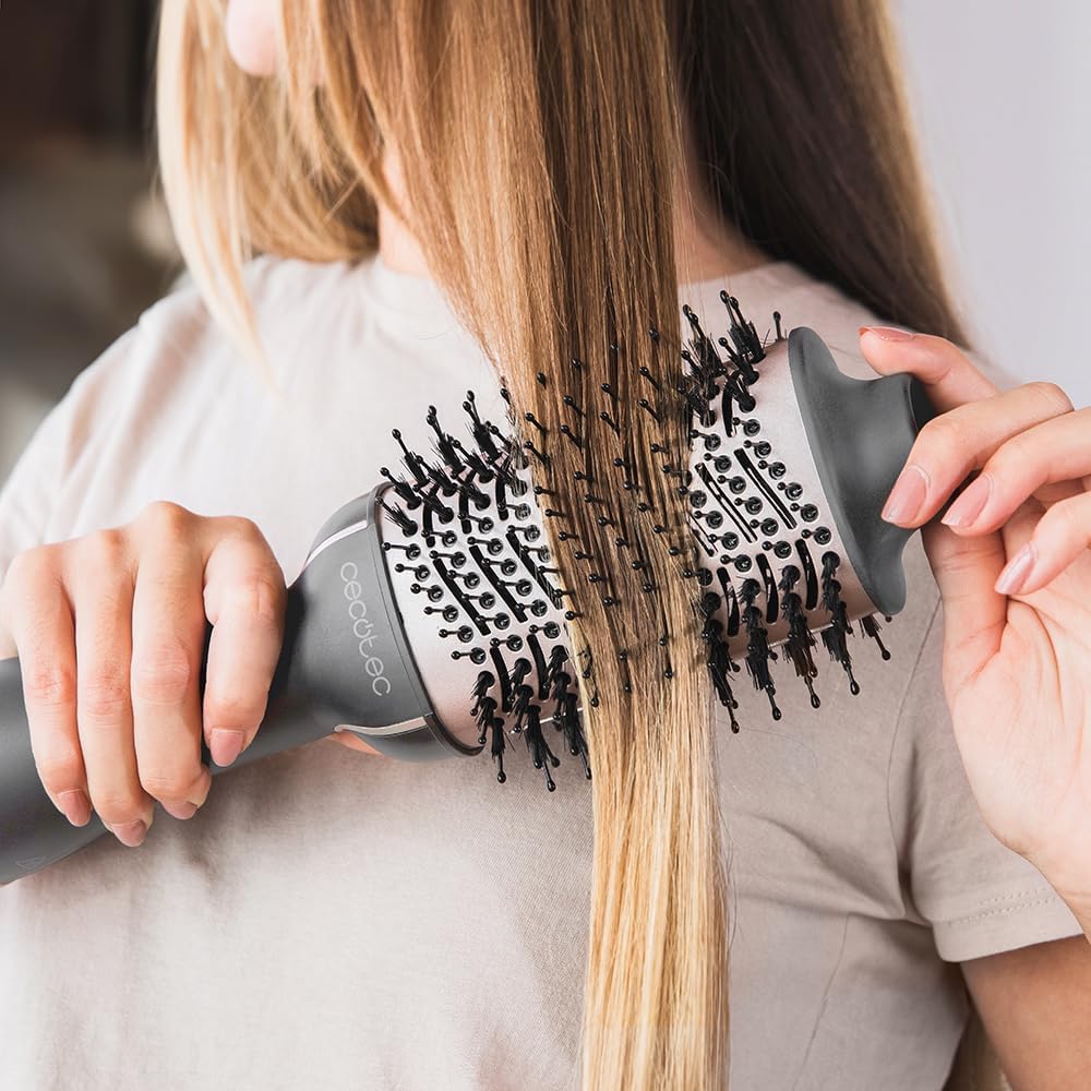 Cecotec - Bamba CeramicCare Single - 1200W - Brosse 2en1, 3 températures, air froid