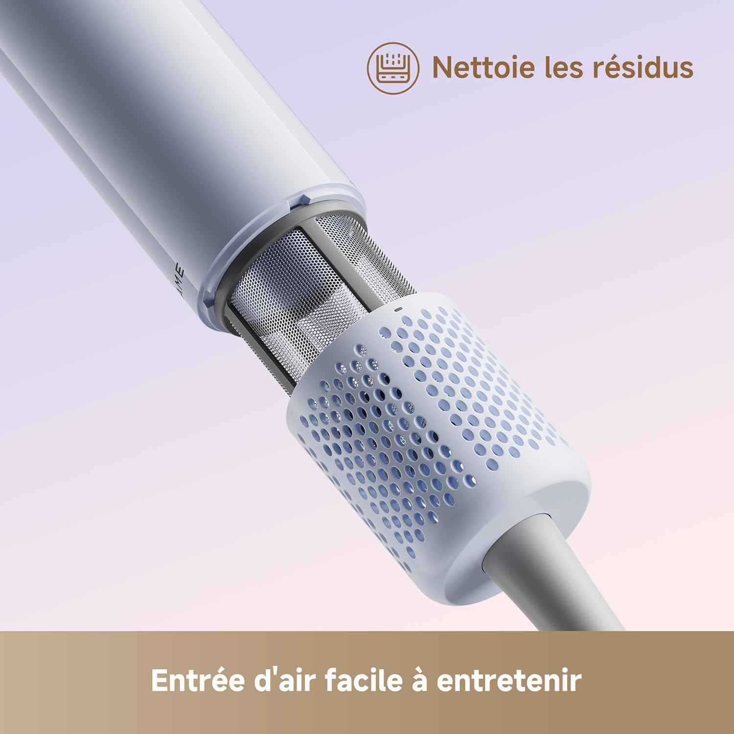 Dreame - Mini Sèche-cheveux - 270g - séchage rapide, moteur 100000 tr/min, ions négatifs, 5 modes, contrôle température 