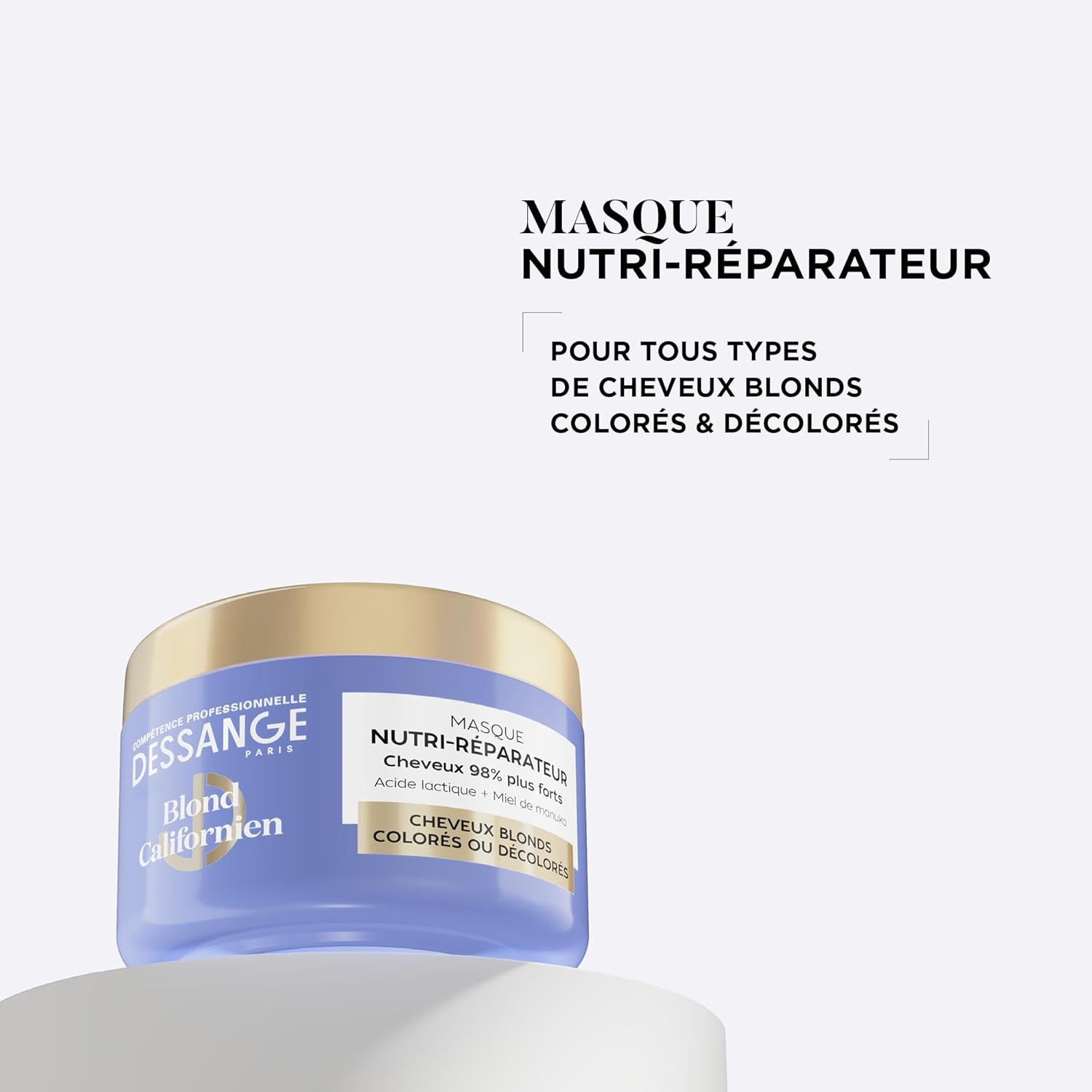 DESSANGE - Routine Nutri-Correctrice Cheveux Blonds - 280ml/140ml - Nutrition & Éclat