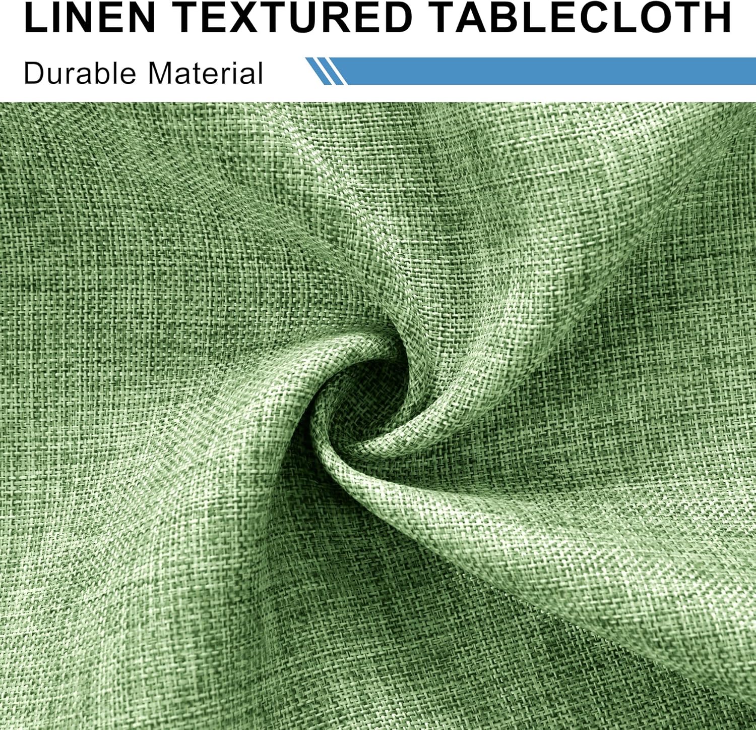 DWCN - nappe aspect lin - 135x260 cm - lavable, imperméable, anti-tache