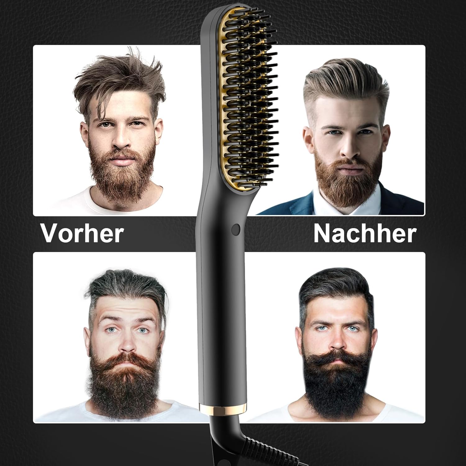 ANLAN - Lisseur Barbe 2 en 1 - température réglable, chauffage rapide