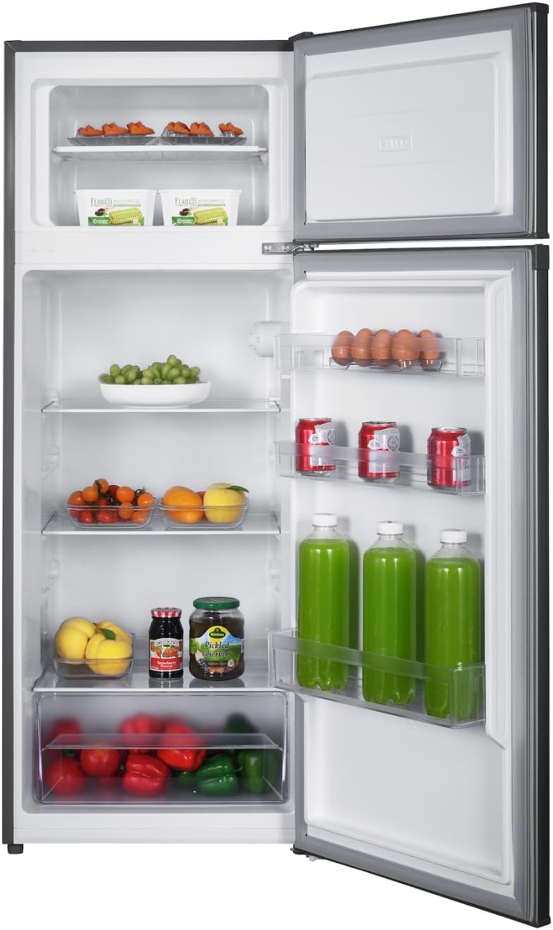 GEDTECH - réfrigérateur congélateur haut, 217L, classe E, GE217DPSL