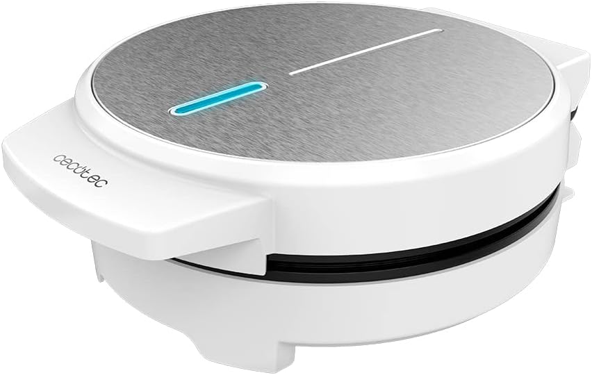 Cecotec - Fun Gofrestone Sweetie - 1000W - inox, grande gaufre, 5 cœurs