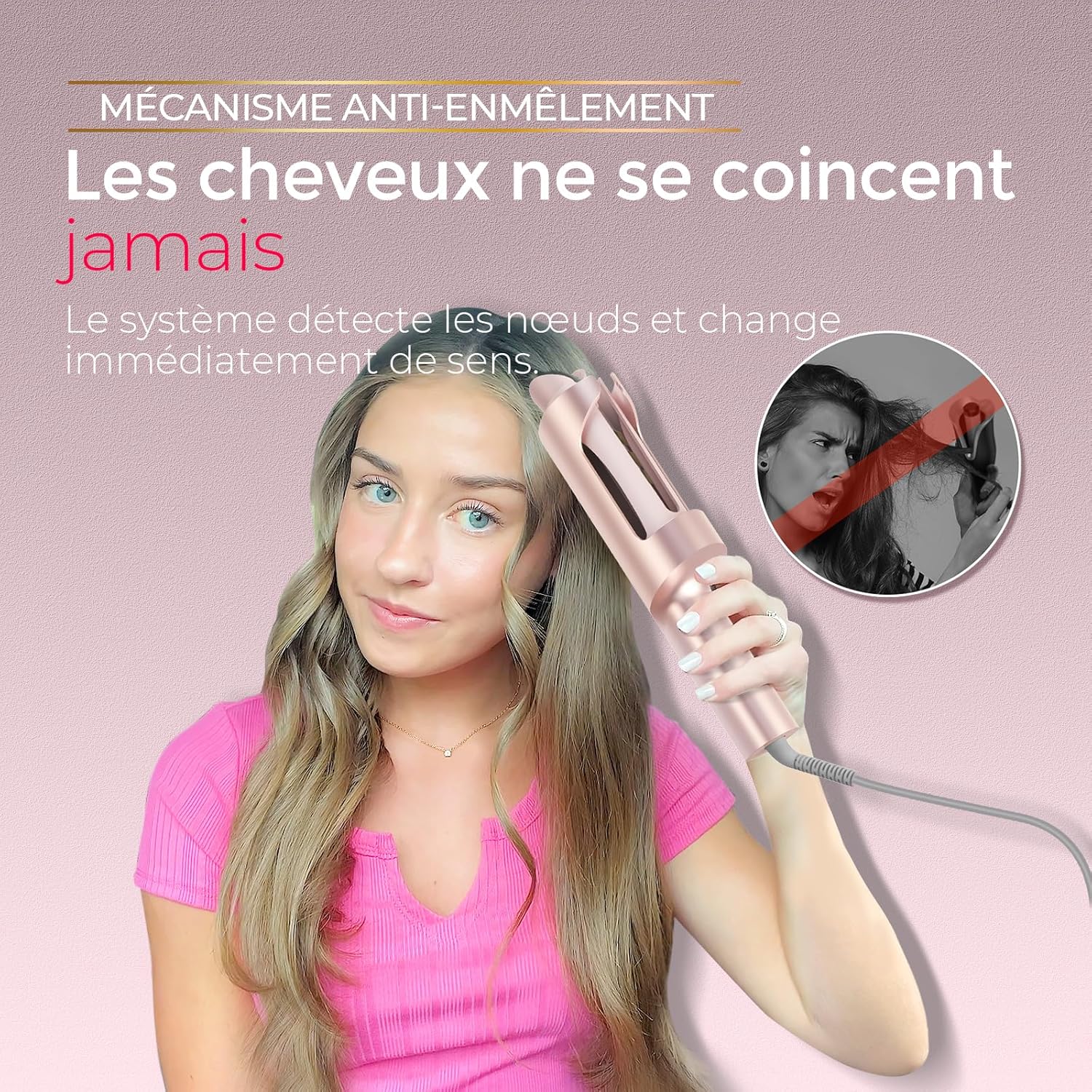 TYMO - Curlpro Plus - 32mm - boucleur automatique, anti-brûlure, chauffage rapide