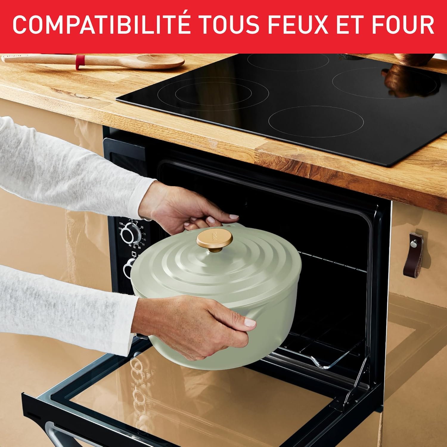 Tefal - Air Soft Light - 24cm - fonte aluminium, induction, céramique, E2664625