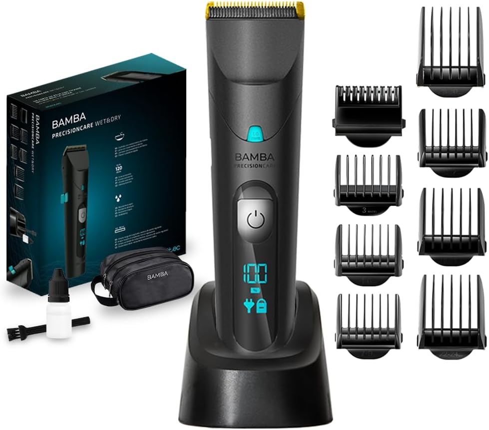 Cecotec - Bamba PrecisionCare Titanium - tondeuse 60min, lames titane