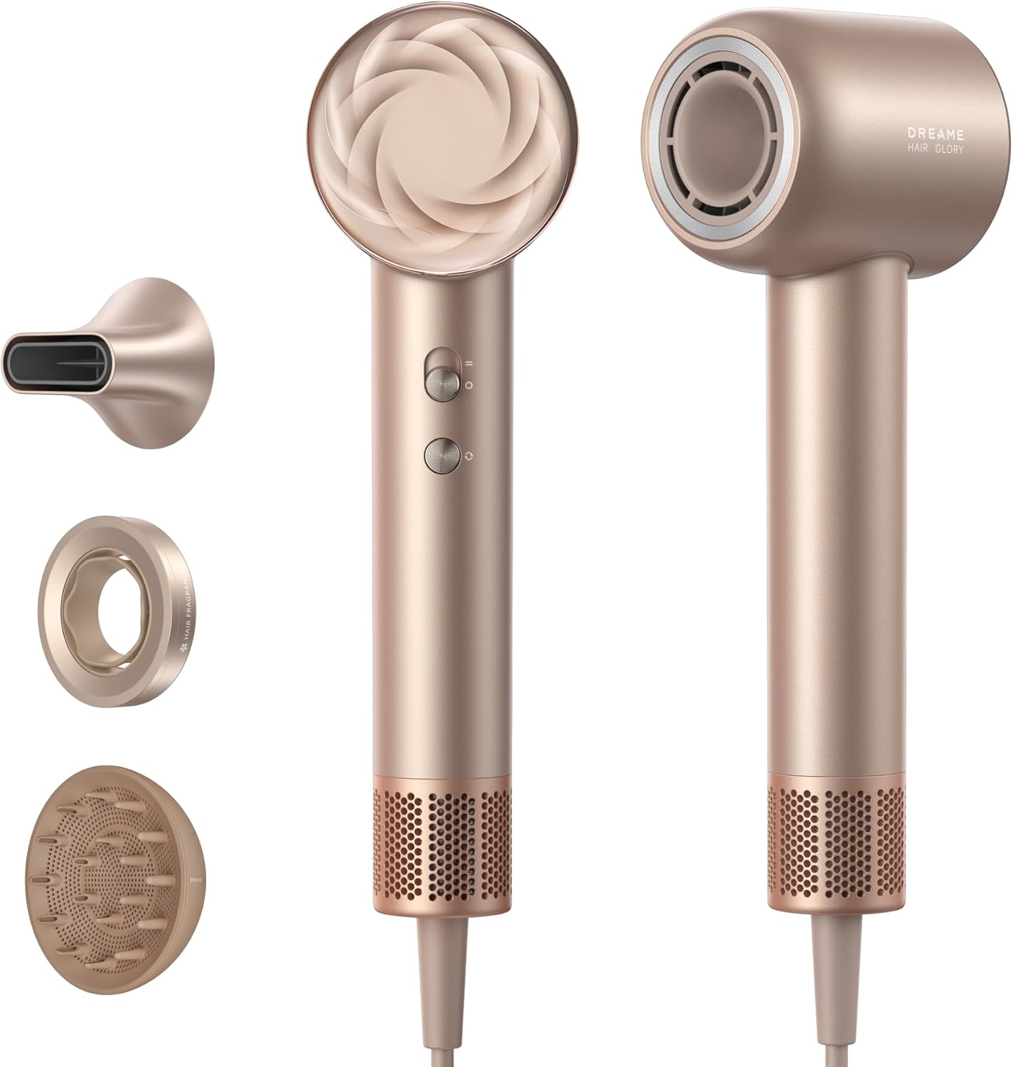 Dreame - Hair Glory Mix - 336g - 110000 tr/min, 3 embouts, 300M ions, NTC