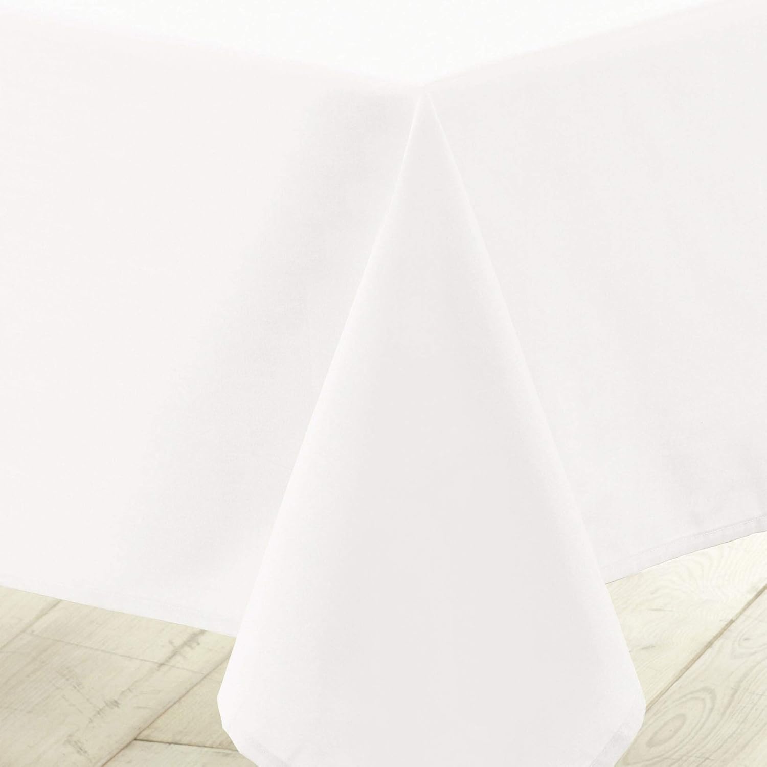 Nappe rectangle - Essentiel blanc - 140x250 cm - polyester uni