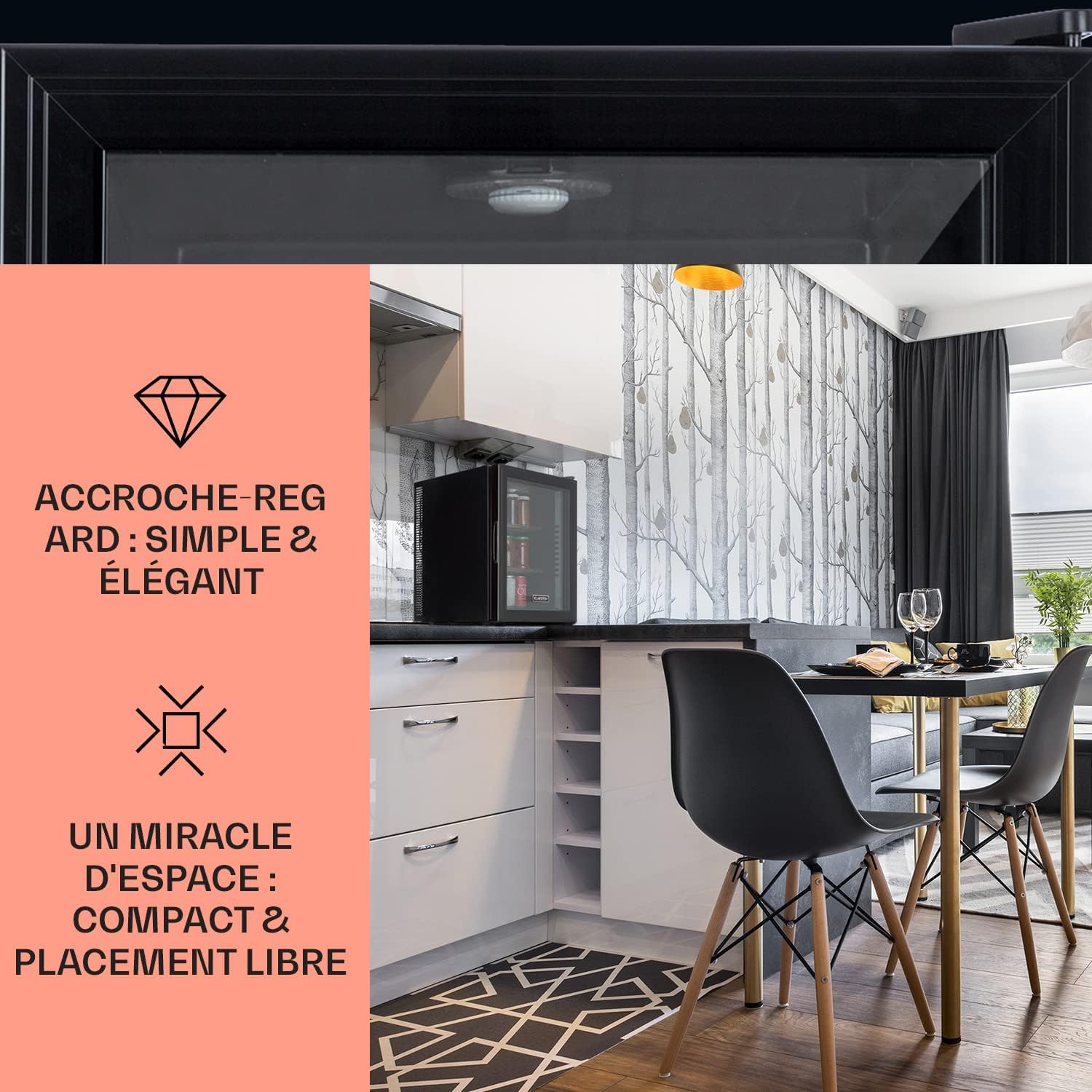 Klarstein – Mini Frigo 42L – compact, silencieux, étagères réglables