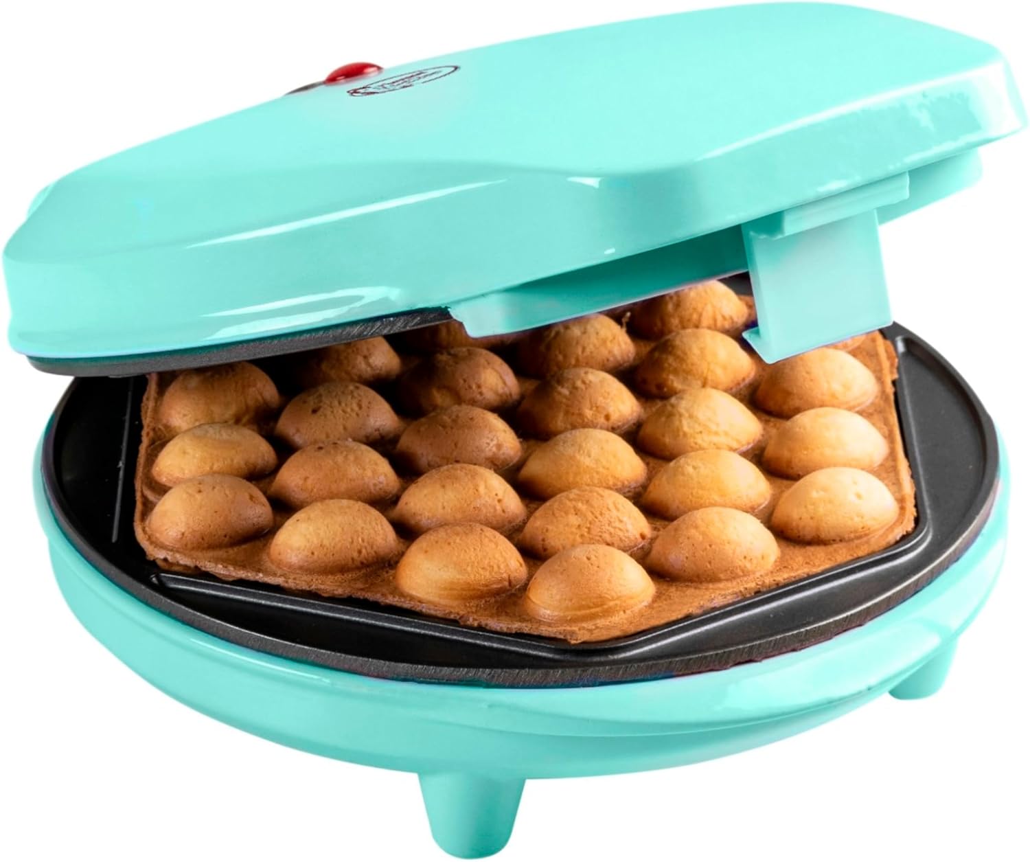 Bestron - Gaufrier bubble 700W menthe, antiadhésif, signal lumineux