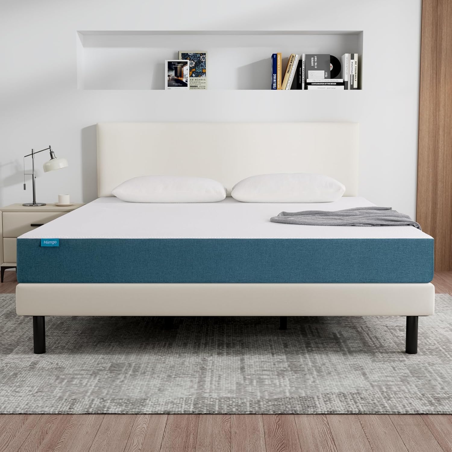 Matelas mousse mémoire de forme 90x190 cm, 22 cm, double face