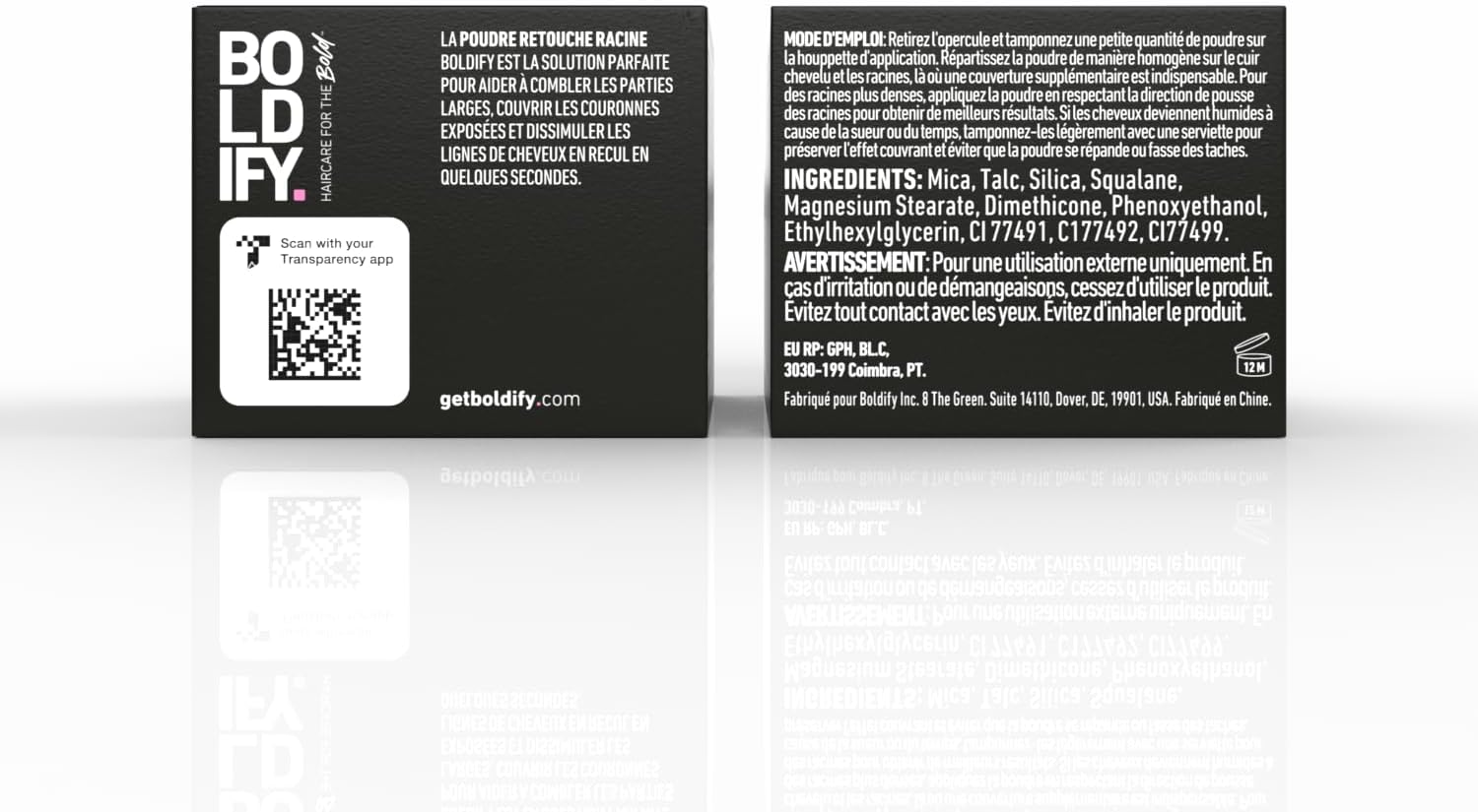 BOLDIFY - poudre racines marron clair - 4g - retouche cheveux gris