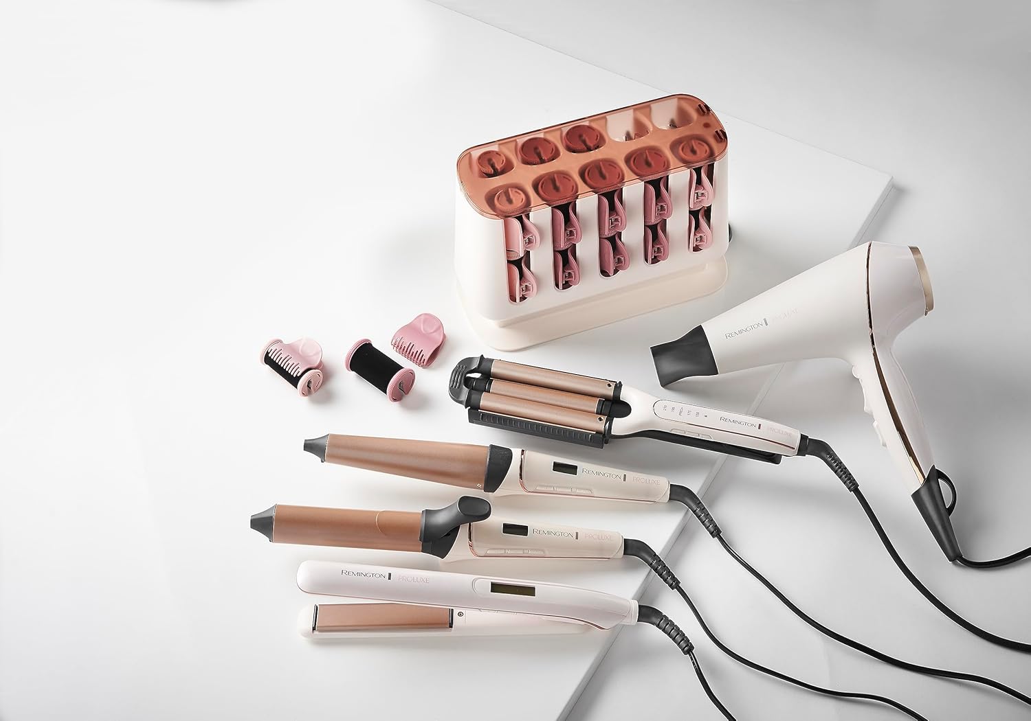 Remington - PROluxe lisseur, céramique, LCD, 150-230°C, pochette S9100