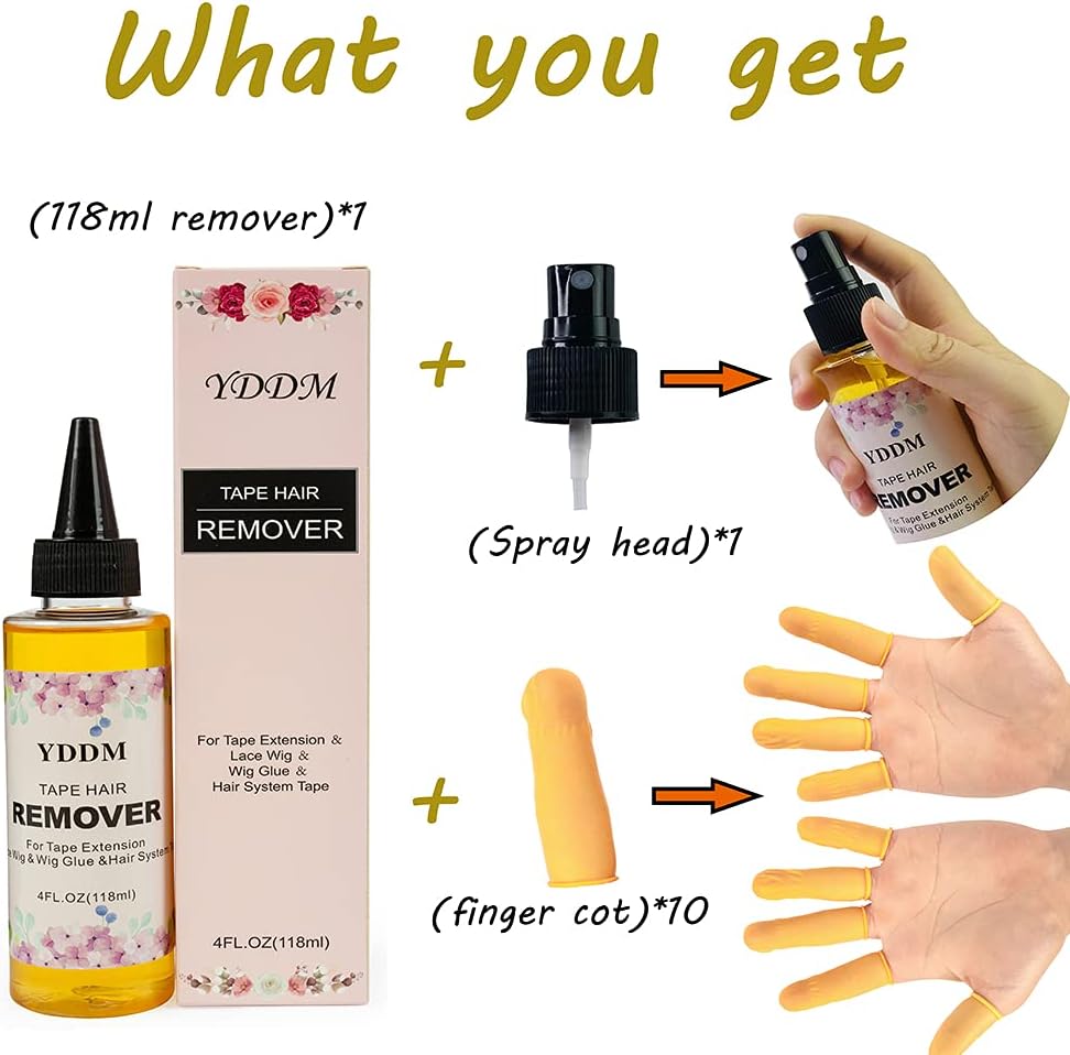 YDDM - Dissolvant de bande - 118ml - Pour extensions et perruques, YDDMDD4FL