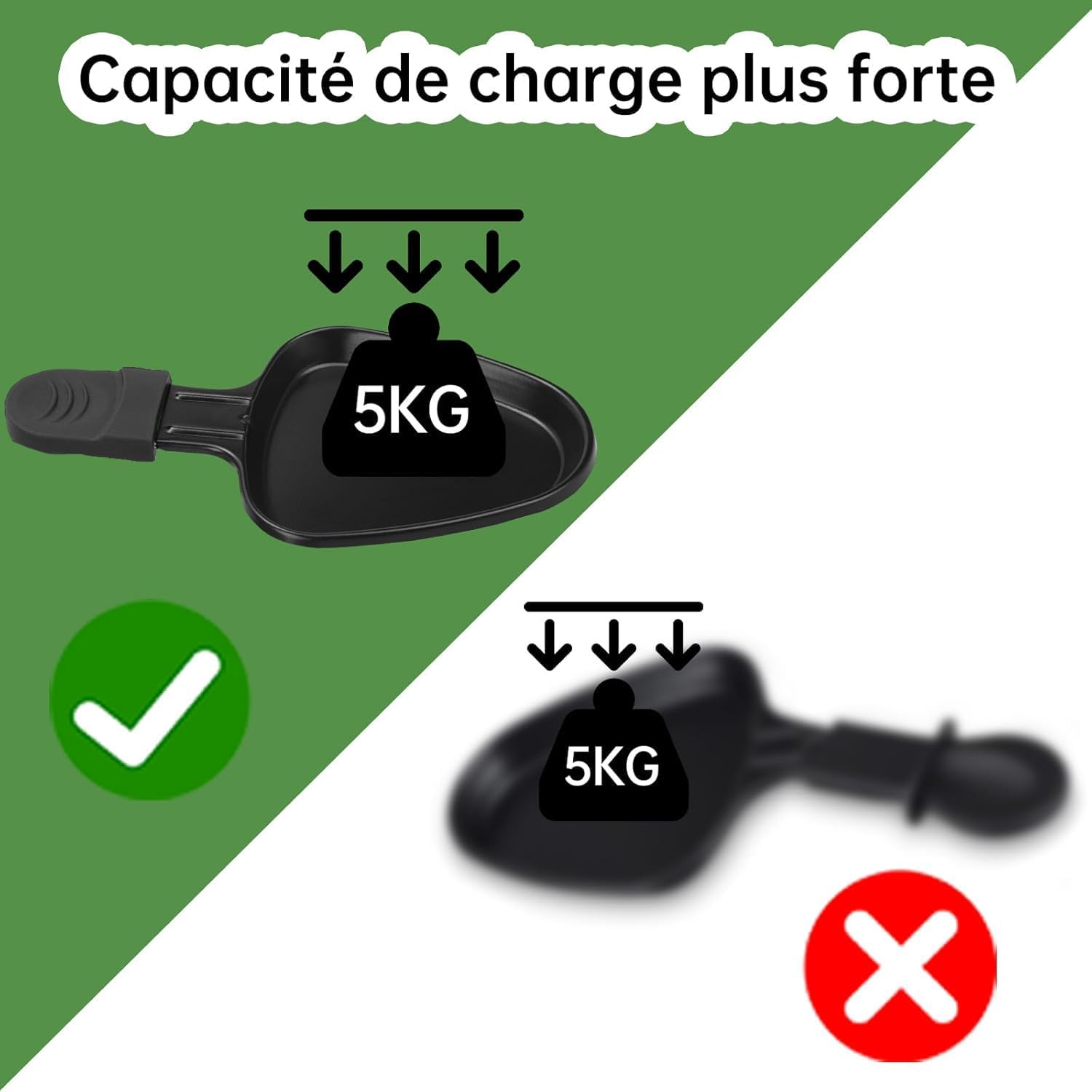 Poêle à raclette 8 parts - revêtement antiadhésif, poignées isolées, 8 spatules