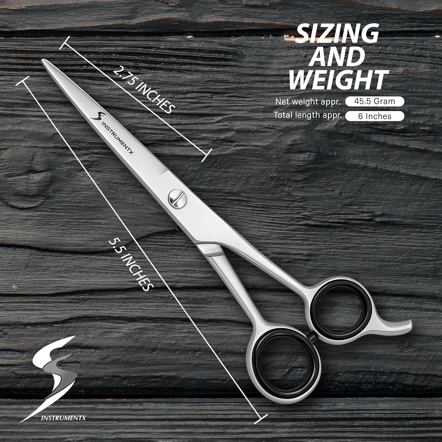 Ciseaux de coiffure - coupe amincissants - acier inoxydable - SS INSTRUMENTX