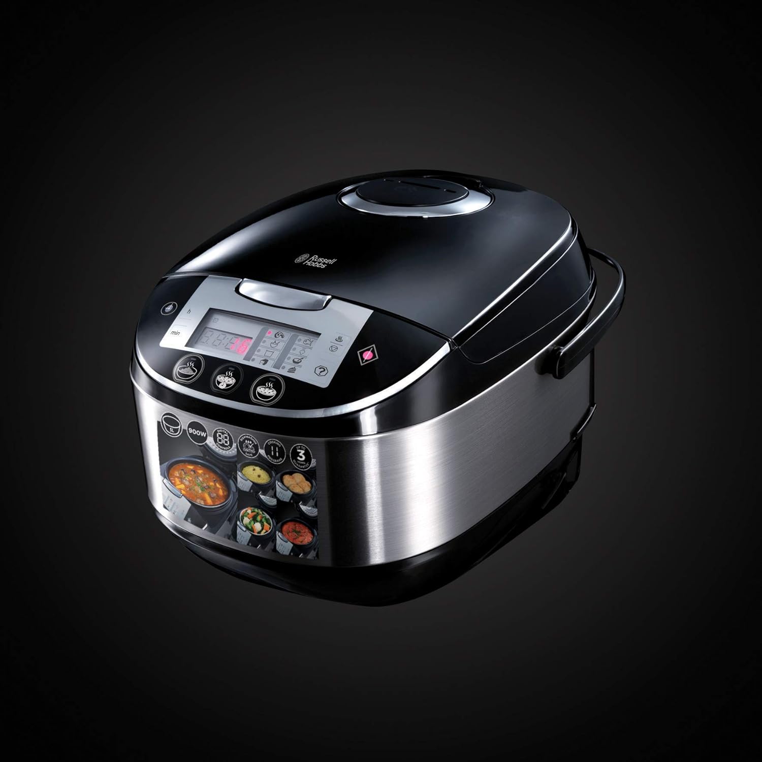 Russell Hobbs - CookAtHome - 11 programmes, 900W, cuisson multifonction, départ différé, écran LED - 21850-56
