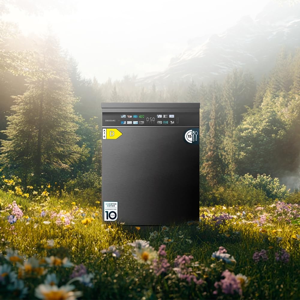 Cecotec - Bolero Aguazero (série 6210) - 60cm - 15 couverts, écran XXL, Dual Zone, Aquastop, AutoClean, 6210