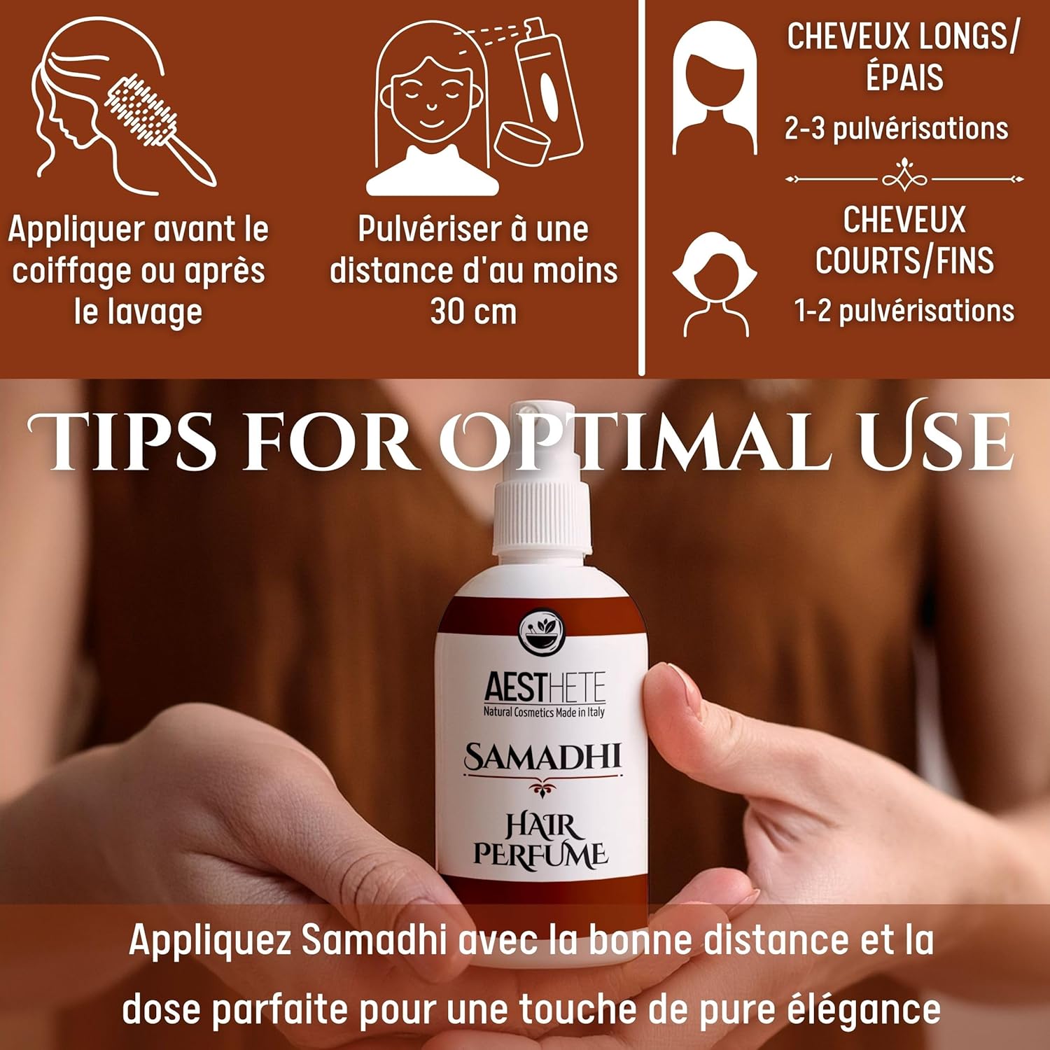 Aesthete - Samadhi - 50ml - Jasmin, cèdre, vanille, hydratant, sans alcool