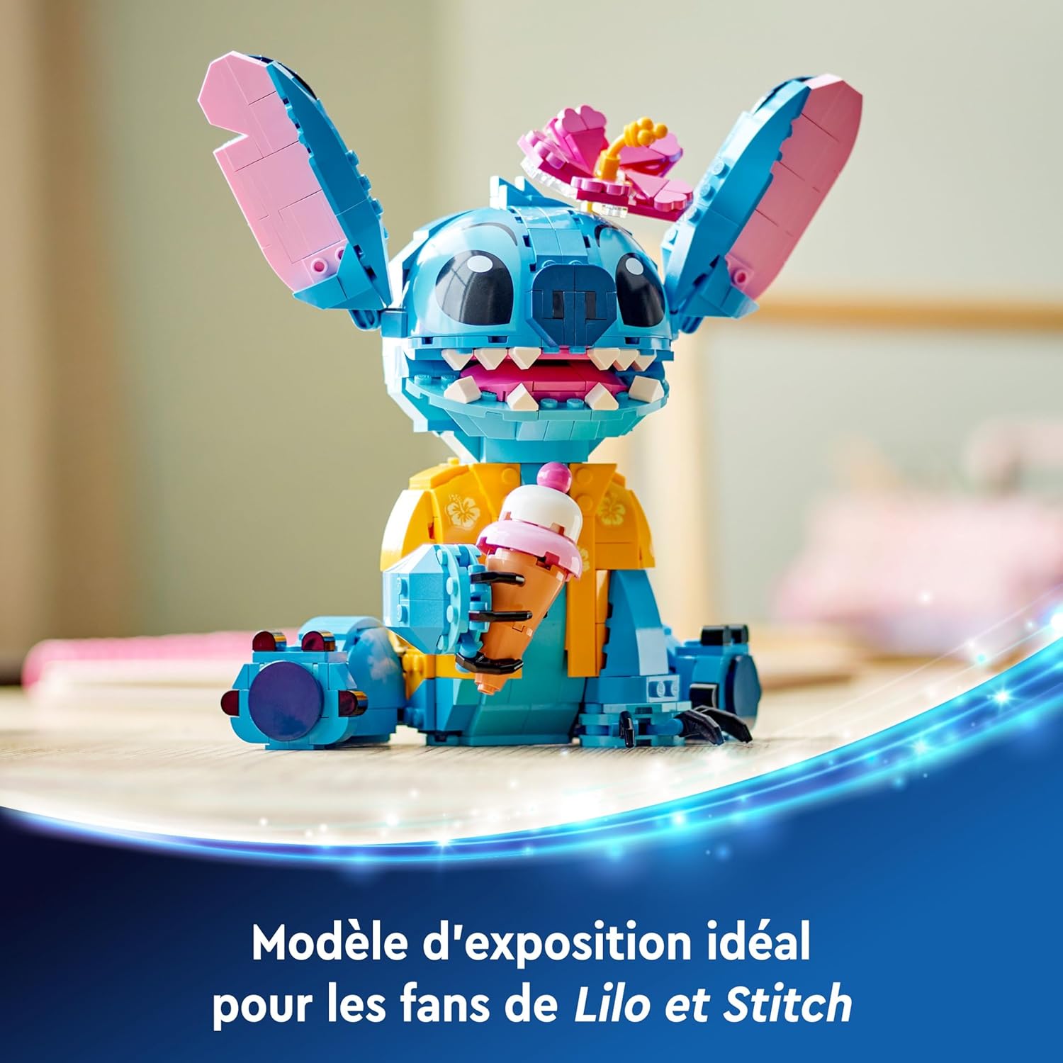 LEGO - Disney Stitch - figurine à exposer, accessoires, 43249