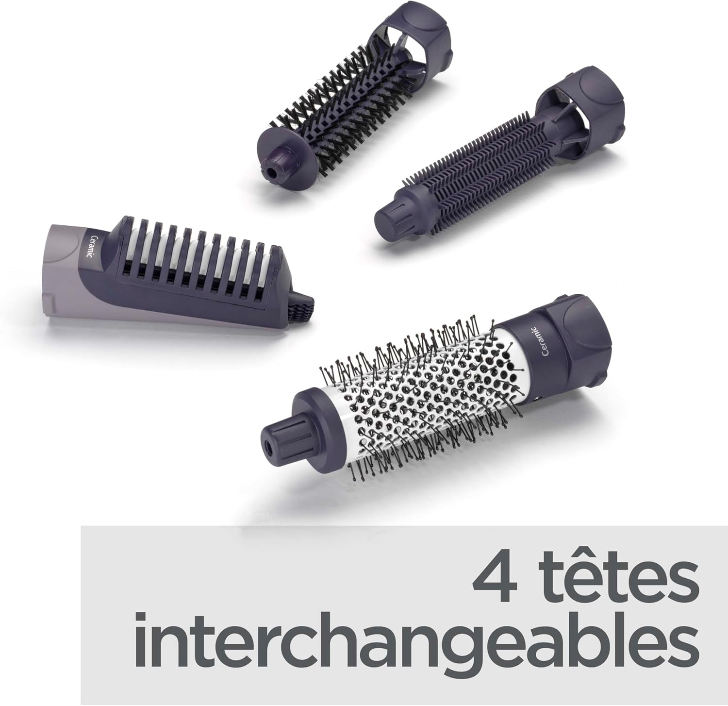 BaByliss - brosse soufflante multistyles - ionique, céramique, 4 accessoires, noir - AS121E
