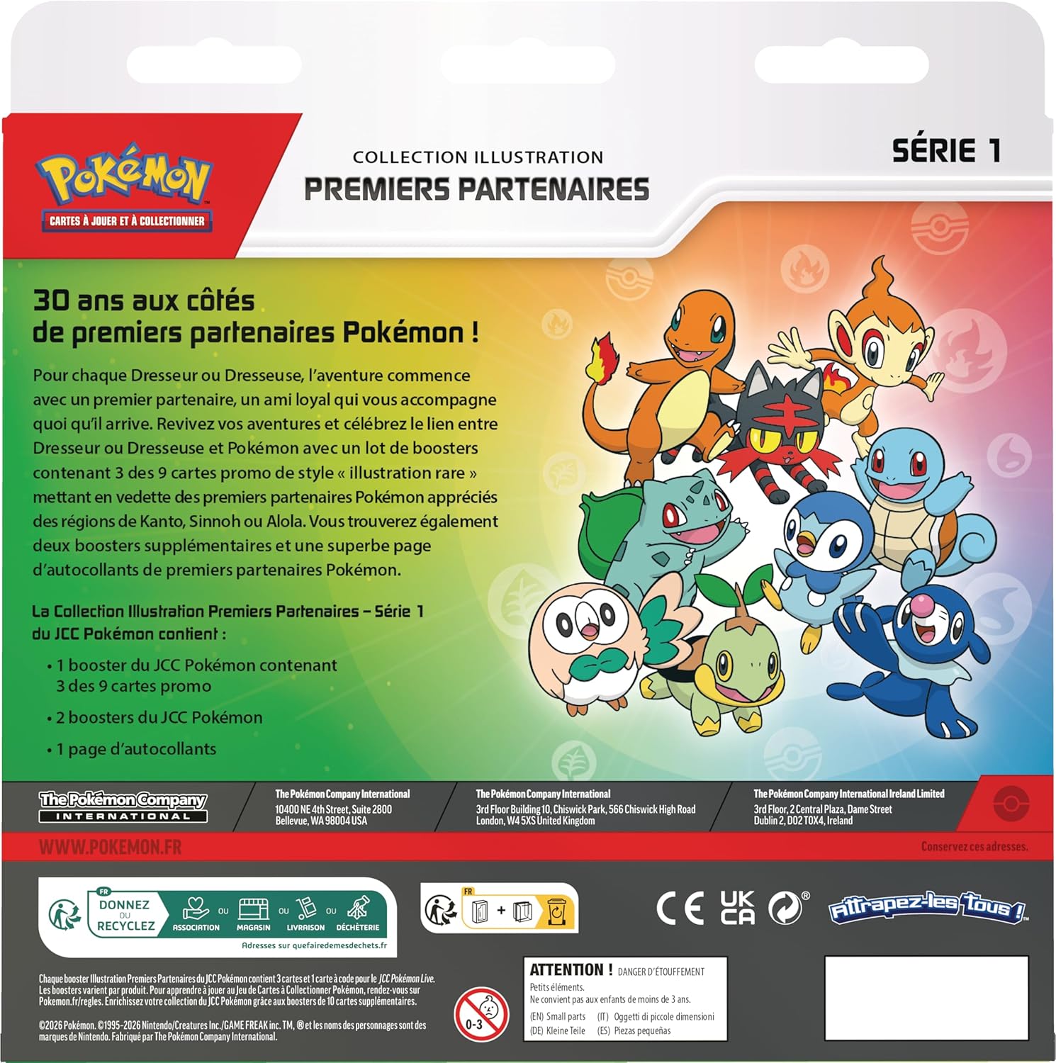Pokémon - Collection Illustration Premiers Partenaires Série 1 - cartes promos, boosters, autocollants - JCC Pokémon