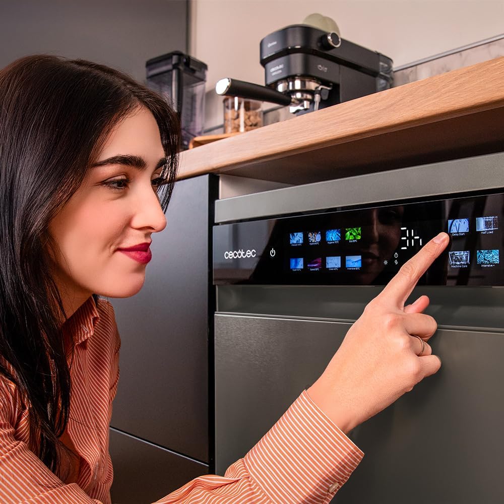 Cecotec - Bolero Aguazero (série 6210) - 60cm - 15 couverts, écran XXL, Dual Zone, Aquastop, AutoClean, 6210