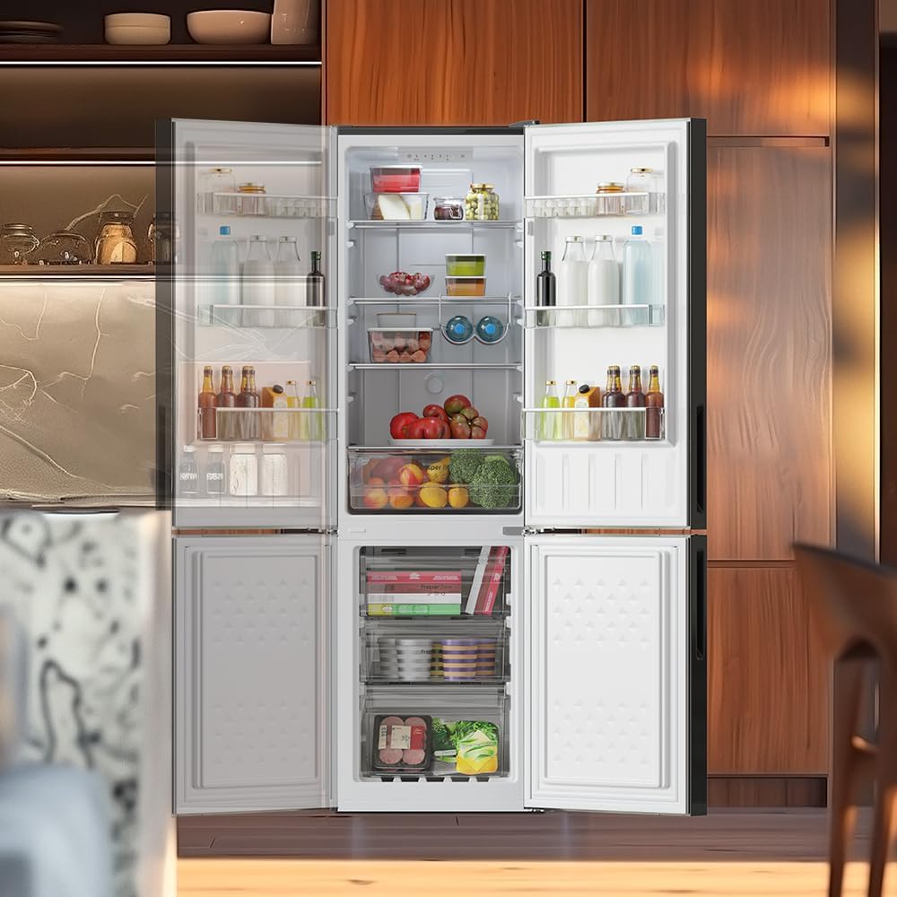 Cecotec - Bolero CoolMarket Combi 250 - 250L - noir, No Frost, Multi Air Flow, classe E